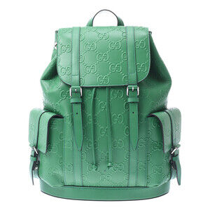 Gucci GG Backpack Green Crocodile Leather Daypack